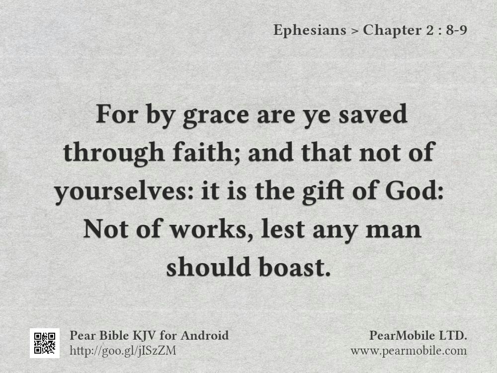 Ephesians, Chapter 2:8-9